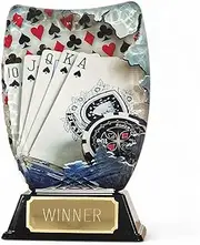 Trophy Monster Iceberg Poker Award Free Engraved Winners Plate | for Clubs & Events | Made from Printed Acrylic | 160mm Height
