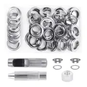 Grommets Eyelets Kits with Tool Metal Grommet Tool Kits for Fabric Curtain