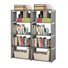 H 5-Tier Book Shelf 8 Cube Storage Tall Bookcase Shelf Assembled New