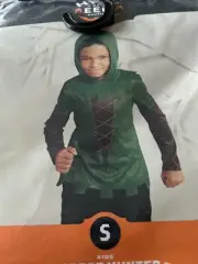 Forest Hunter Kids Robin Hood Halloween Costume Top & Hood - 6-7 Small #1593