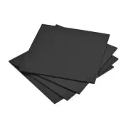 4 Pack 9.84 x 9.84" 5mm Thickness EVA Foam Sheets for Arts Black