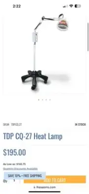 Heat Lamp TDP CQ-27