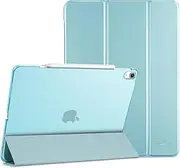 ProCase for iPad Air 13 Inch Case 2025 M3/2024 M2, Slim Smart Cover iPad 13 Air M3 M2 Case with Translucent Hard Shell Back, Supports Touch ID, Auto Wake/Sleep -Aqua