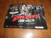 JESSICA ALBA -SIN CITY A DAME TO KILL FOR-Original Two Page Promo AD-2014