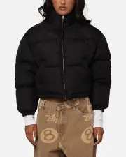 [DICKIES] Dickies Women's Lamkin Puffer Jacket Black - Size 6 6 Black