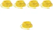 HOMSFOU 5pcs High Speed Ethernet Cable 20m Long for Gaming Cat 5e Patch Cable Ethernet Connector Head Design for Home Computers and Routers