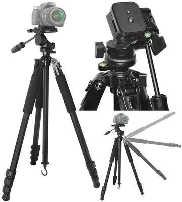 Super True Duty Professional 80" Tripod W/Case For Canon Powershot SX520 SX60 HS