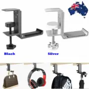 Headset Hanger Headphone Hook Holder Desk Mount Stand with Foldable Clamp