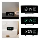 LED Digital Alarm Clock Snooze Function Desk Clock for Living Room Dorm Home