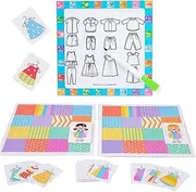 Kids Dress Up Game, Dress Up Matching Toys | Fashion Doll Matching Set | Fashion Dress- Board Games for Kids Over 3 Years Old, Dress Matching Toys, Funny Makeup Toy Set