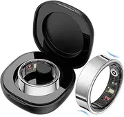 findtime Smart Ring Sleep Tracker Heart Rate Monitor Blood Oxygen Fitness Ring Pedometer Step Counter Fitness Tracker Waterproof Curved Smart Rings for Men Women