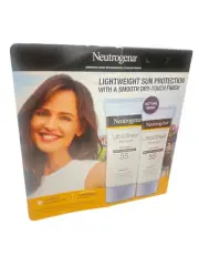 Neutrogena Ultra Sheer Sunscreen Lotion 2Pk 5oz & 3oz, Broad Spectrum SPF 55