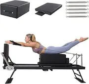 Pilates Reformer Machine, Foldable Pilates Machine Equipment Pilates Reformer Machine for Home and Gym, Pilates Exercise Equipment
