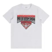 NEW Essendon Bombers Youths Grey Supporter Tee