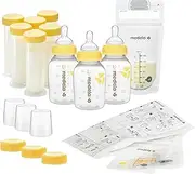 Medela Breastfeeding Gift Set, Breast Milk Storage System; Bottles, Nipples, Travel Caps, Breastmilk Storage Bags and More, Made Without BPA