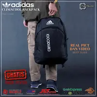 在飛比找蝦皮購物優惠-Addidas Distro 黑色男士背包免費防雨罩防水耐用