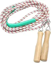 1Pc Wooden Handle Jump Rope Portable Skipping Rope for Fitness Exercise Lightweight Design for Beginners Random for Outdoor Workouts Random Color