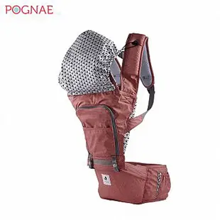 Pognae NO.5超輕量機能坐墊型背巾 (紐約紅) 第五代【德芳保健藥妝】
