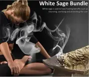 White Sage Smudge Sticks 6 Inch | Organic White Sage Smudging Wands x 3