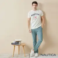 在飛比找Yahoo奇摩購物中心優惠-Nautica 男裝 防水透氣休閒長褲-綠色