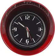 ULTECHNOVO 1 Set Car Clock Clock Cars Automotive Battery Clock Car Interior Clock Auto Dashboard Clock Mini Clock Car Refit Clock Car Dashboard Clock Red Steel Movement