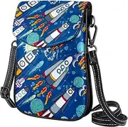 [FVQL] Crossbody Bag for Women, Purse, Messenger Bag, Shoulder Bag, Cartoon Space Pattern