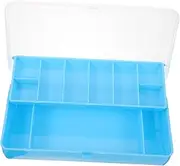 GANAZONO Portable Fishing Lure Box Double Transparent Bait Storage Organizer with Compartments for Outdoor Fishing Activities Lid Body