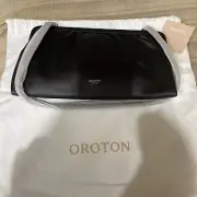 OROTON - New With Tags - Celia Long Clutch - Black Leather