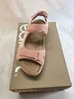 Earth Origins Women's 6 Pink Savoy Skylar Sandals Suede Straps Cross River New