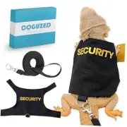 CoguZed Bearded Dragon Harness and Leash Set, Escape Proof Adjustable Lizard
