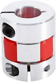 Baxnore 6.35 mm x 12 mm Flexible Plum Shaft Coupling, Aluminium Plum Blossom Coupling Encoder, CNC Stepper Motor Encoder Coupler, Industrial Control Components