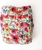 Monarch Reusable Pocket Cloth Nappy, Bums N' Roses
