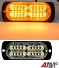 12-24v Led Warning Strobe Light Bar Car Truck Breakdown Flashing Hazard Beacon