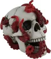 Veronese Resin Statues The Abyss Lurks Within Red Octopus Inhabiting A Human