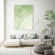 Abstract Green Canvas Wall Art