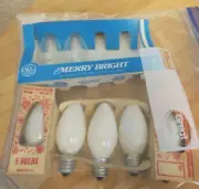 7pc Vintage Christmas Tree Lamps 2 Box C9 C9 1/2 D14 Replacement Bulbs #217