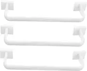 3Pcs Plastic Towel Rack No Punch Towel Bar with Suction Cup for Space Saving Bathroom Storage White Towel Hanger for Home Toilet and Kitchen Use
