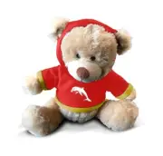 126987 DOLPHINS NRL TEAM LOGO 7" PLUSH BROWN TEDDY BEAR WITH HOODIE