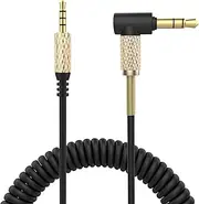Saipomor QC45 Coiled Cable Replacement Audio Cords Compatible with Bose 700 OE2 OE2i QuietComfort45 QC35II QC35 QC25 Soundlink SoundlinkII and SoundTrue Headphones(Black)