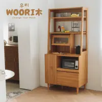 在飛比找momo購物網優惠-【完美主義】WOORI韓系多用途廚房收納櫃(廚房櫃/廚櫃/餐