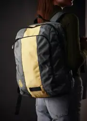 Timbuk2 Rumor Women Backpack Daypack Bag Padded Laptop Compartment Grey Yellow