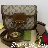 在飛比找蝦皮購物優惠-正品現貨 GUCCI古馳 Gucci 馬銜扣1955系列 棕