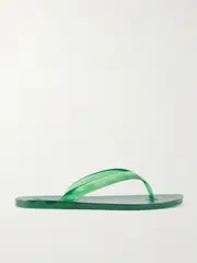 [Ancient Greek Sandals] Ancient Greek Sandals - Saionara Jelly Pvc Flip Flops - Green - IT38 IT 38 Green
