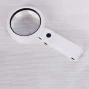 5X/11X Magnifying Glass Hand-Held Standing Magnifier With 8LED Lamp Loupe Fold