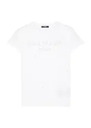 Balmain Kids Logo-embellished Cotton T-shirt (12-14 Years) - White - 13YR (13 Years) 13YR (13 years)