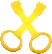 GARVALON 2pcs Crib Pull Rings Sturdy Hand Pull Rings for Bed Stand Up Learning Tools Portable Easy to Install Multi Functional Design for Walking Playing Safe