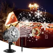 Christmas Snowflake Projector Lights,Led Snowflake Lights Indoor Outdoor, Wat...
