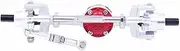 Rock Crawler Axle for WPL C14 C24 C34 C44 B14 B24 4WD 6WD 1/16 RC Truck Car Upgrade Parts Metal Gear Axle Front Rear Bridge Axle (Color : Silver Front Axle)