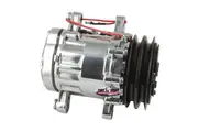 Tuff Stuff Chrome "Peanut Style" A/C Compressor R-134A Style Double V-Groove