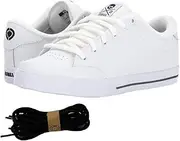 [Circa] C1RCA Lopez 50 AL50 Sports Shoes Skateboard Unisex Leather White Black Original Product Guaranteed, White, 44 EU